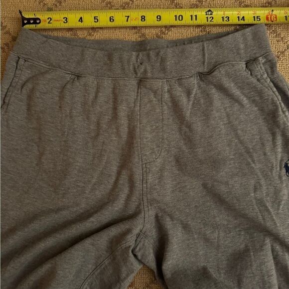 Polo by Ralph Lauren heathered gray joggers blue logo - L - Picture 8 of 10